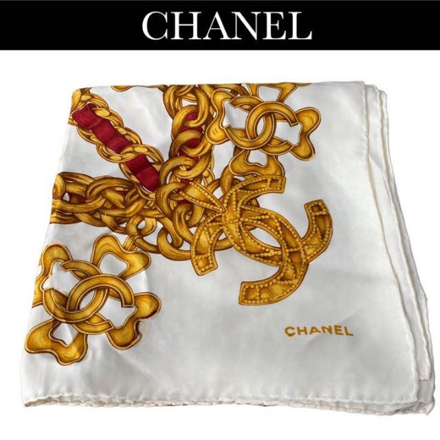 CHANEL シャネル　グリポア柄　スカーフ