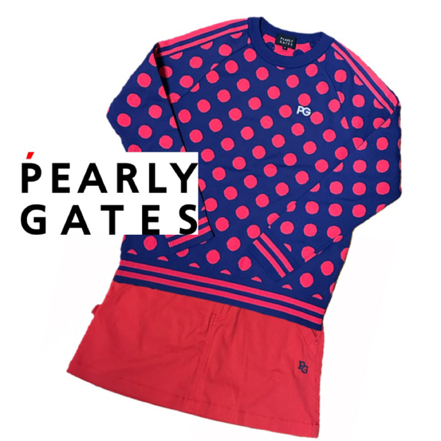 PEARLY GATES - 【超美品】パーリーゲイツ ドット柄 ニット 0の通販 by ...