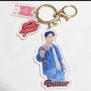 ボウダンショウネンダン(防弾少年団(BTS))の💜BTS  アクリル キーホルダー /JK💜ジョングク バンタンButter(キーホルダー)