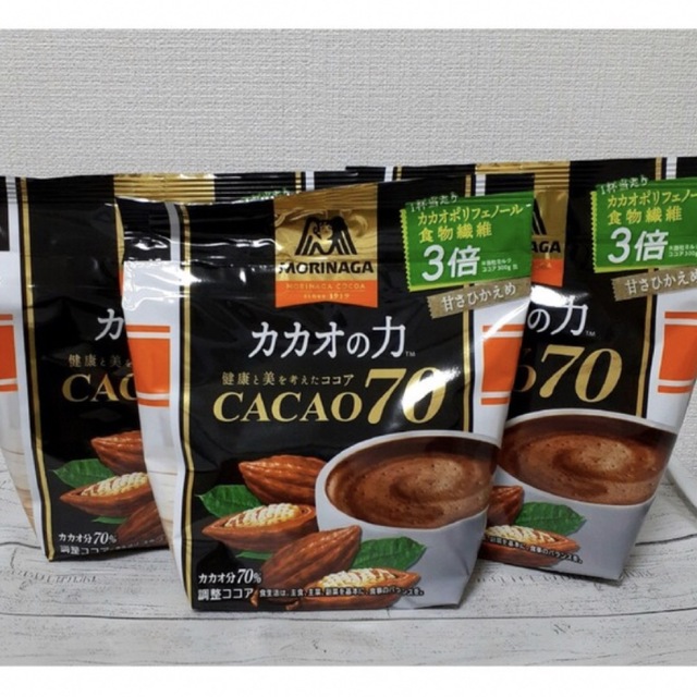 森永製菓(モリナガセイカ)の森永製菓 カカオの力 CACAO70 200g×3袋  食品/飲料/酒の健康食品(その他)の商品写真