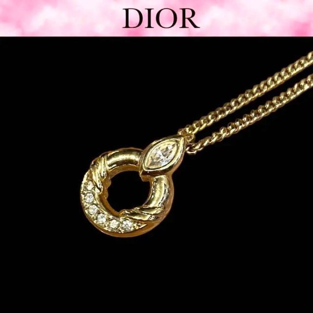 Christian Dior ディオール　ラインストーン　ネックレス