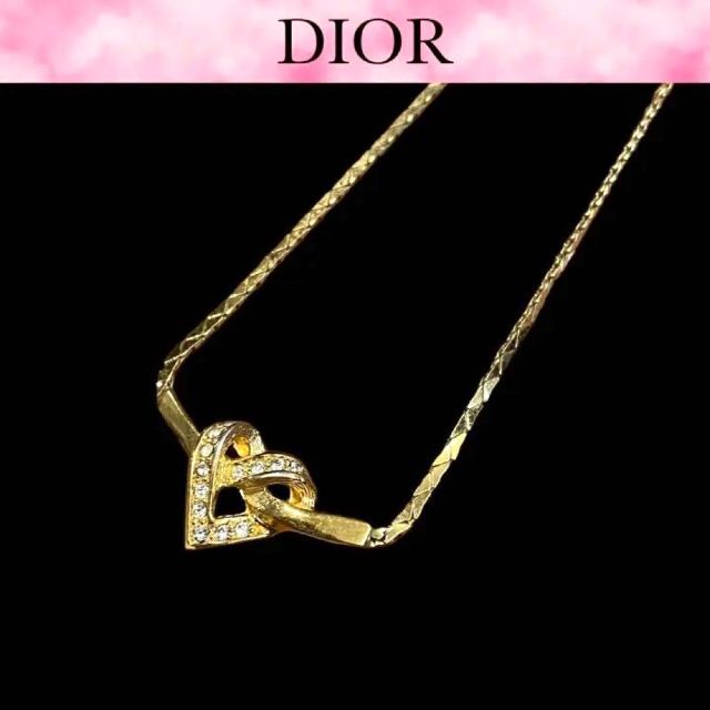 DIOR クリスチャンディオール　ハート　ネックレス