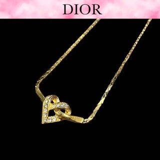 クリスチャンディオール(Christian Dior)のDIOR クリスチャンディオール　ハート　ネックレス(ネックレス)