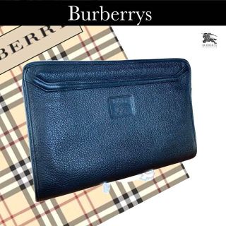 バーバリー(BURBERRY)のBurberrys バーバリーズ　セカンド・クラッチ　本革 紳士用 メンズ(セカンドバッグ/クラッチバッグ)