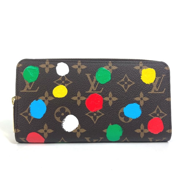 ルイヴィトン LOUIS VUITTON LV × YK 草間弥生  ジッピーウォレット M81864 ラウンドジップ 長財布 モノグラムキャンバス ブラウン 新品