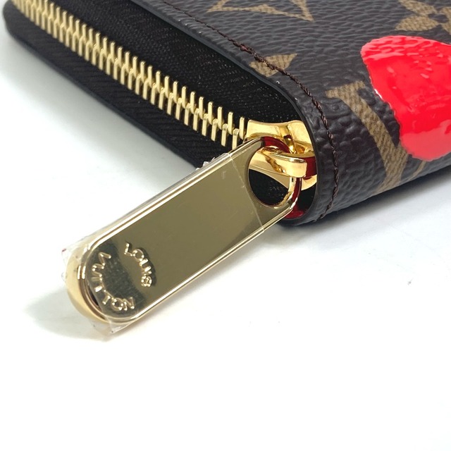 LOUIS VUITTON(ルイヴィトン)のルイヴィトン LOUIS VUITTON LV × YK 草間弥生  ジッピーウォレット M81864 ラウンドジップ 長財布 モノグラムキャンバス ブラウン 新品 レディースのファッション小物(財布)の商品写真