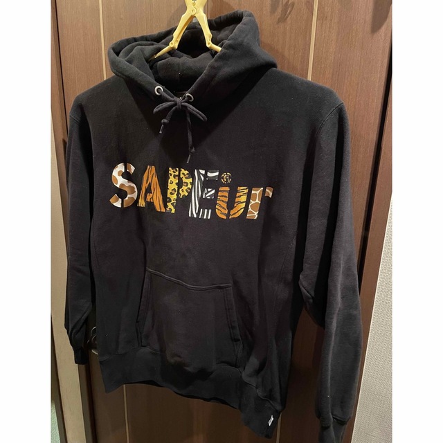 SAPEur NIGHT SAFARI LOGOパーカー Lサイズ