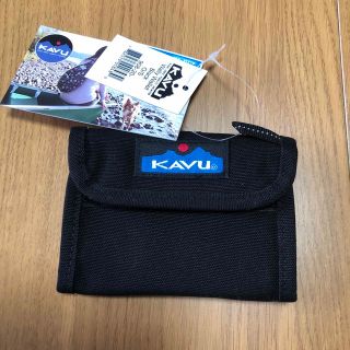 カブー(KAVU)のKAVU/カブー Wally Wallet BLACK 財布　黒　未使用(折り財布)