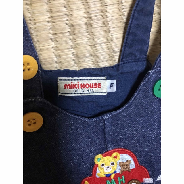 mikihouse(ミキハウス)のミキハウス　オーバーオール キッズ/ベビー/マタニティのベビー服(~85cm)(ロンパース)の商品写真