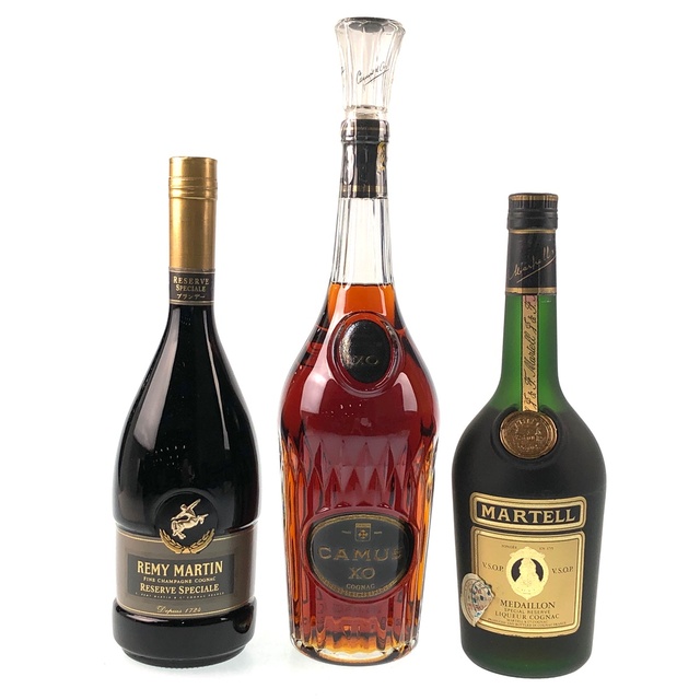 3本 REMY MARTIN CAMUS MARTELL コニャック 売れ筋新商品 www.gold-and