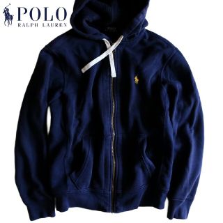 ポロラルフローレン(POLO RALPH LAUREN)の【POLO RALPH LAUREN】パーカー　フーディ　紺　M~L相当★(パーカー)