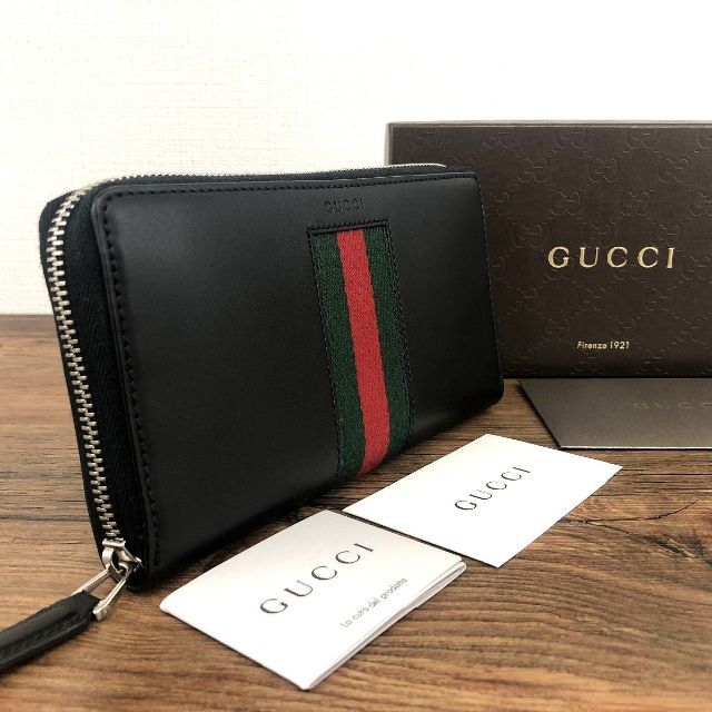 高価値】 Gucci - 極美品 GUCCI ジップウォレット 408831 306 長財布