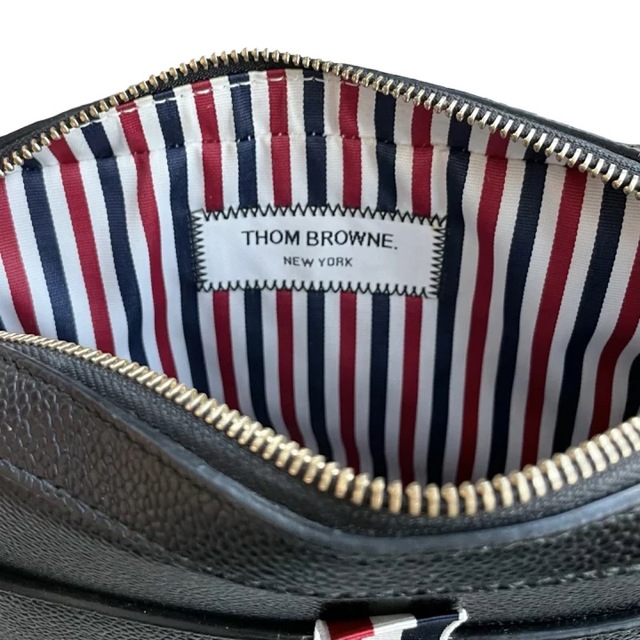 THOM BROWNE トムブラウン セカンドバッグ クラッチバッグ ブラックメンズ