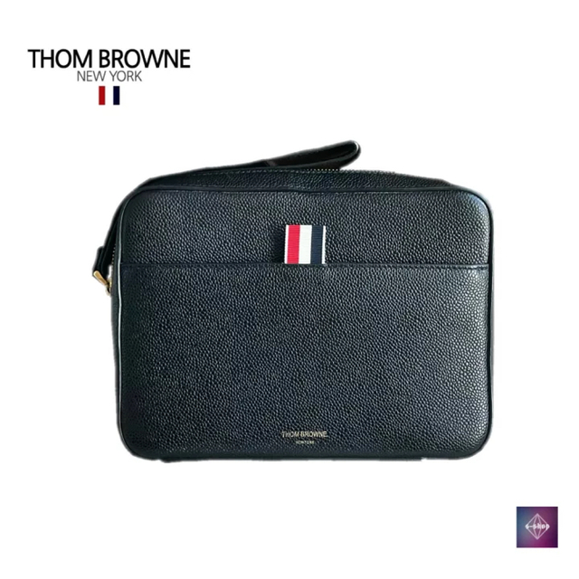 THOM BROWNE トムブラウン セカンドバッグ クラッチバッグ ブラック