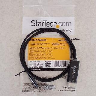 StarTech USB Type-C-HDMI変換ディスプレイケーブル 1m(映像用ケーブル)