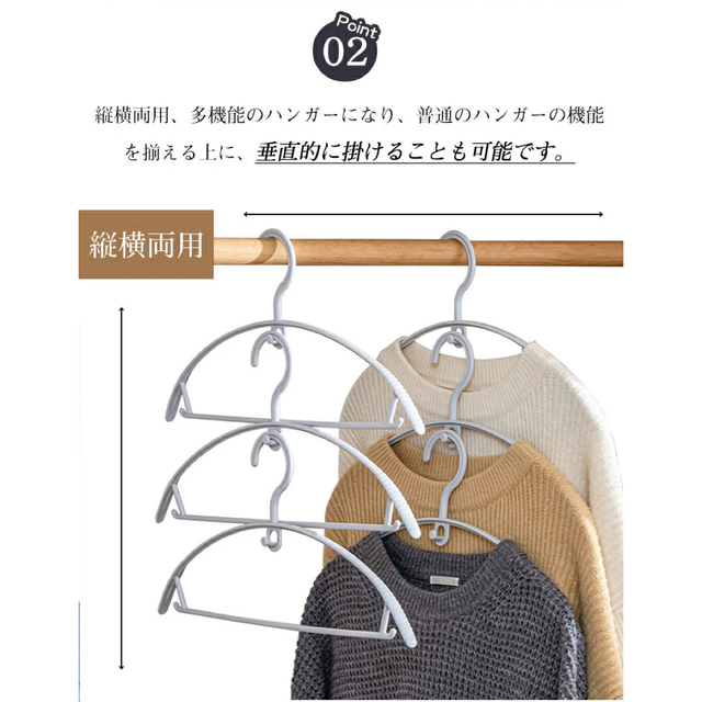 ハンガー すべらない 洗濯 収納 50本 セット プラスチック インテリア/住まい/日用品のインテリア/住まい/日用品 その他(その他)の商品写真