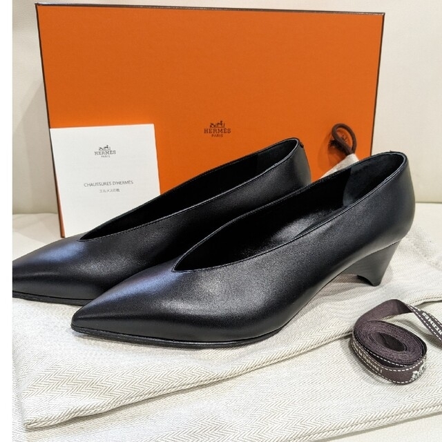 輝く高品質な Hermes エルメス パンプス ファイン - ハイヒール+