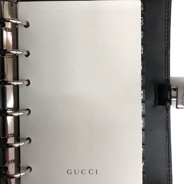 Gucci(グッチ)の〇〇GUCCI グッチ 手帳 ブラック インテリア/住まい/日用品の文房具(その他)の商品写真