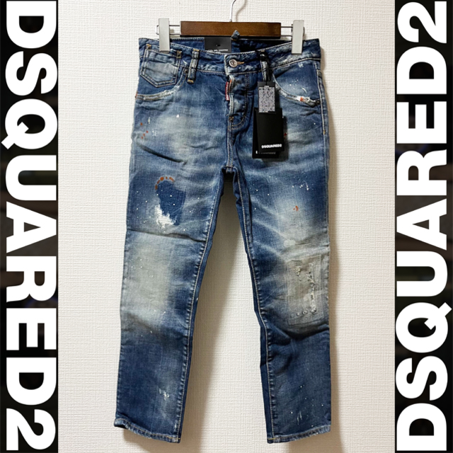 DSQUARED2(ディースクエアード)の新品◆DSQUARED2◆ディースクエアード　クロップデニム　ジーンズ　 レディースのパンツ(デニム/ジーンズ)の商品写真