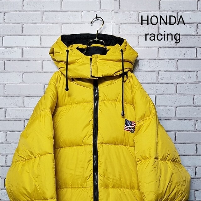 【希少】HONDA racing　リバーシブルダウンジャケット　90s 　肉厚XL実寸