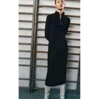 ザラ(ZARA)のZARA ブラック ワンピース　新品未使用(ロングワンピース/マキシワンピース)