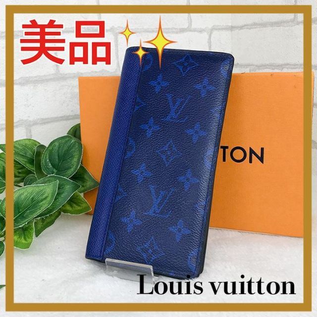 LOUIS VUITTON(ルイヴィトン)の杏0510様専用　ルイヴィトン　タイガラマ　ポルトフォイユブラザ　コバルト メンズのファッション小物(長財布)の商品写真