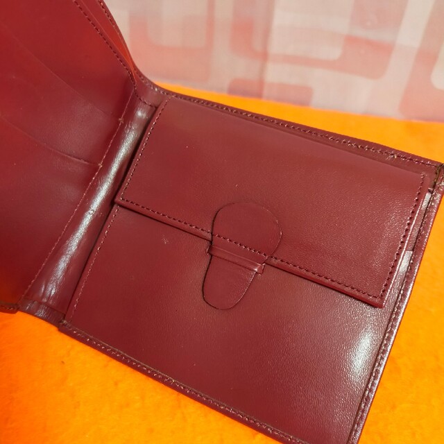 ❤️返金保証❤️Cartier カルティエ レザー ボルドー❤️折り財布