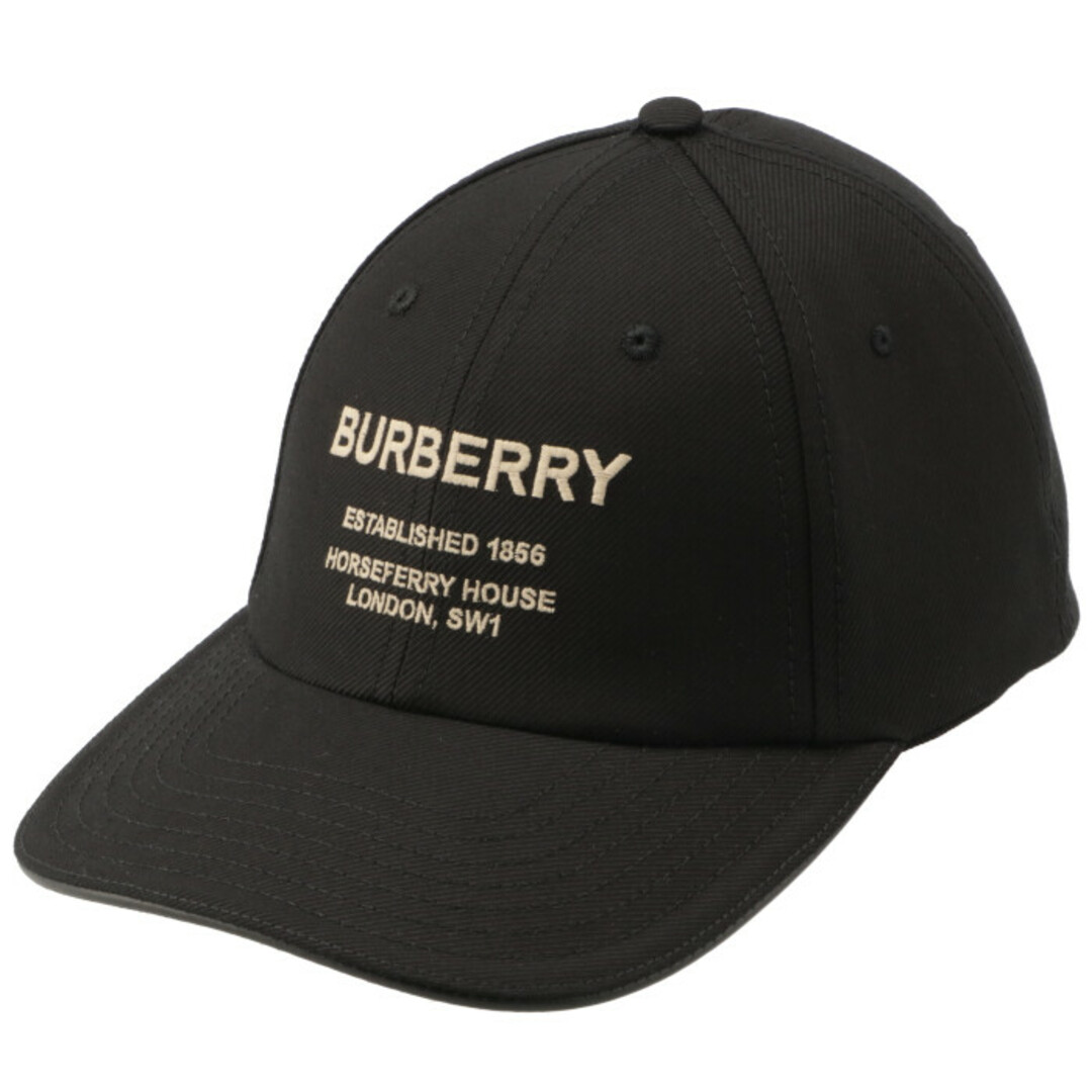 BURBERRY(バーバリー)のバーバリー BURBERRY キャップ コットンツイル ホースフェリープリント 帽子 ブラック 8057625 レディースの帽子(キャップ)の商品写真