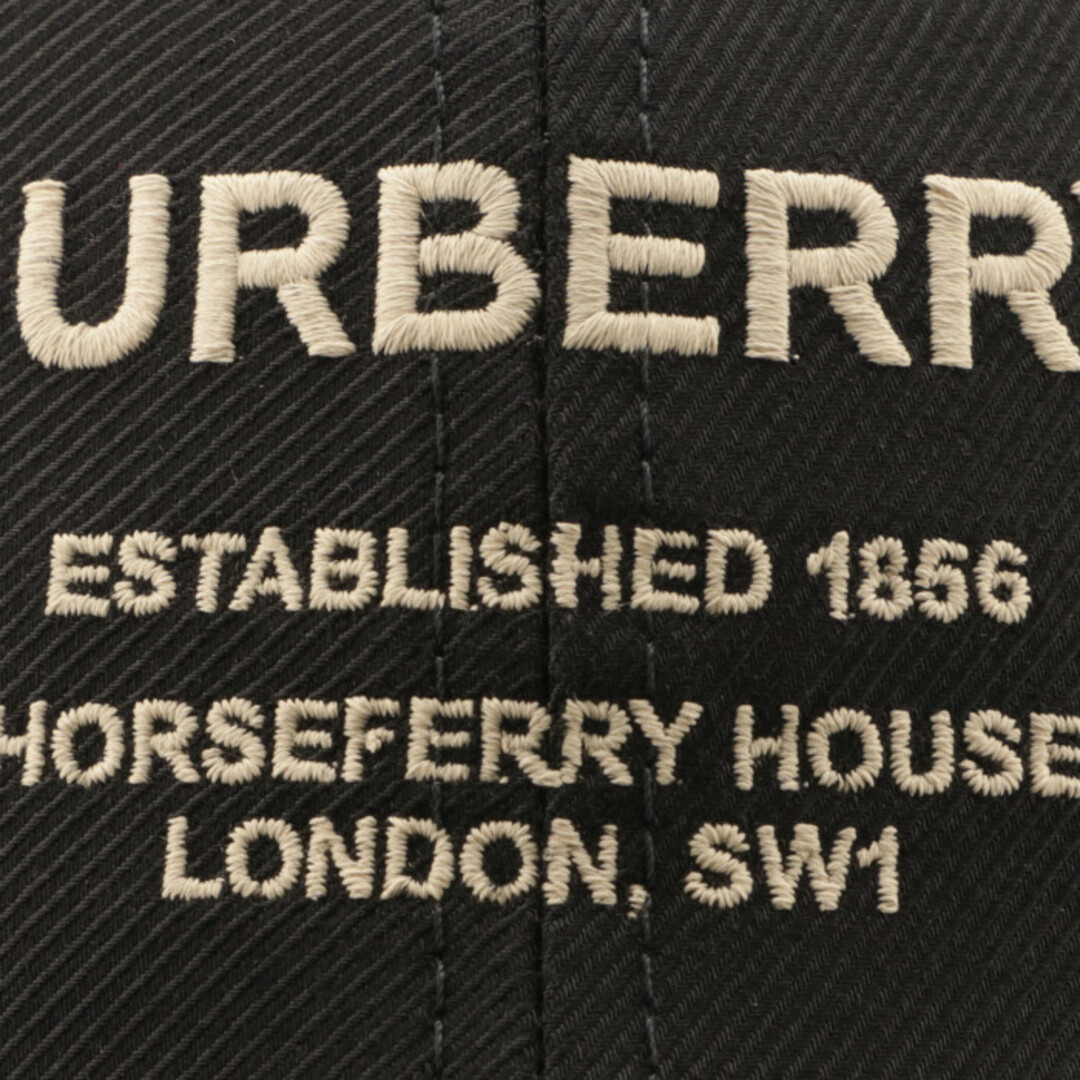 BURBERRY(バーバリー)のバーバリー BURBERRY キャップ コットンツイル ホースフェリープリント 帽子 ブラック 8057625 レディースの帽子(キャップ)の商品写真