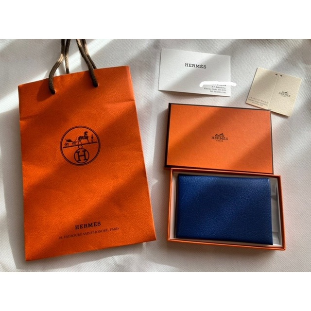 国産】 Hermes - 最終価格⭐︎新品 エルメス カルヴィ デュオ ブルー