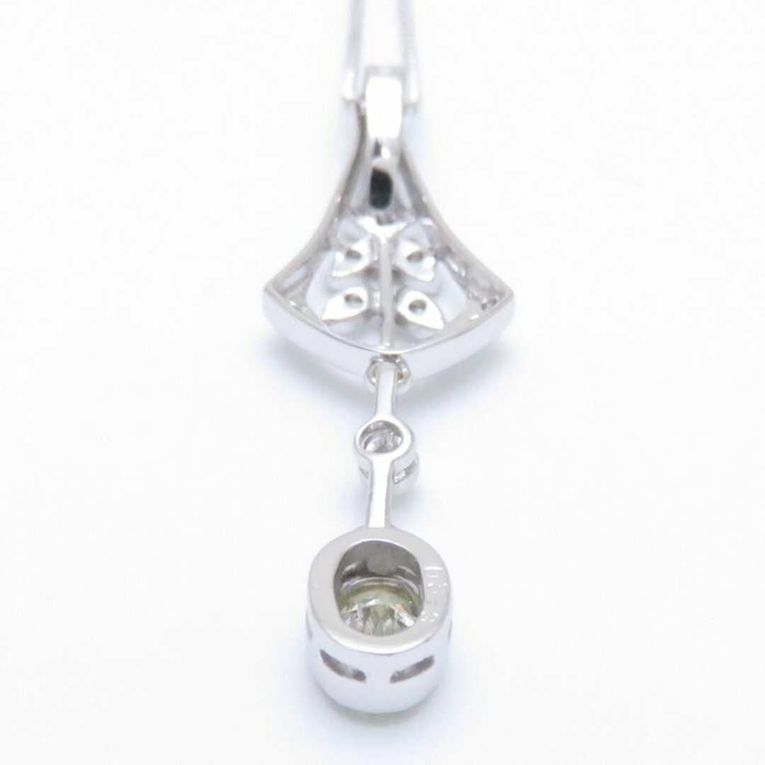 ダイヤモンド ネックレス イエローダイヤモンド0.373ct ダイヤモンド0.15ct K18WG ホワイトゴールド/74117【中古】【FJ】