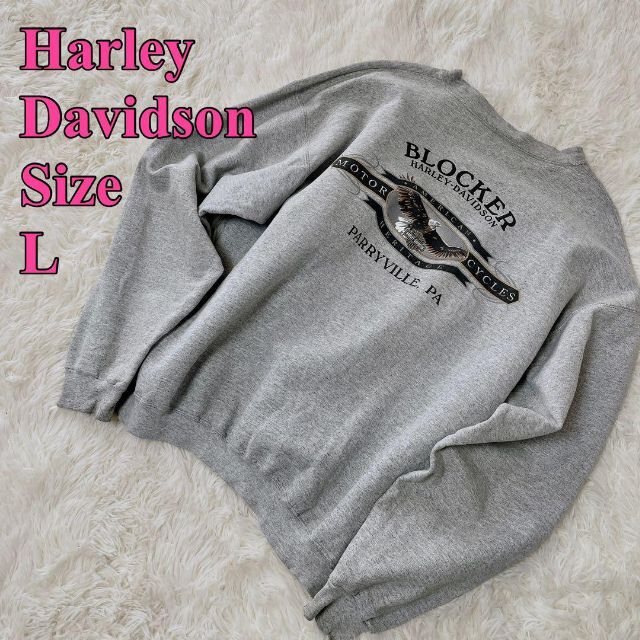 Harley Davidson - ハーレーダビッドソン 両面プリント 白頭鷲デザイン サイズL スプリングカラーの通販 by もこ｜ハーレー