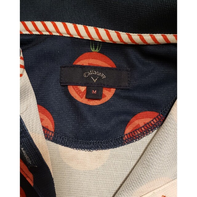 Callaway Golf(キャロウェイゴルフ)のキャロウェイ トマト柄 ポロシャツ M レディースのトップス(ポロシャツ)の商品写真
