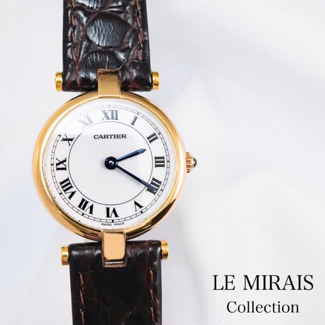 Cartier - 【仕上済】カルティエ ヴァンドーム ローマン K18 YG レディース 腕時計