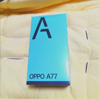 オッポ(OPPO)の【新品 未開封】OPPO A77 SIMフリー スマートフォン ブラック(スマートフォン本体)