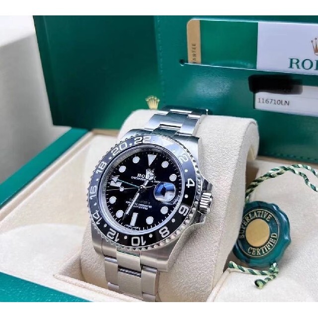 最安値級価格 ROLEX - ☆希少☆ロレックス GMTマスターII 116710LN