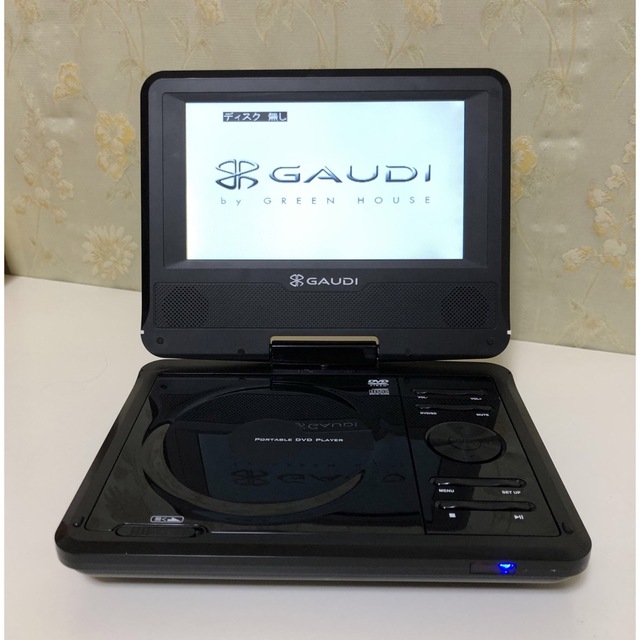 GAUDI(ガウディ)のポータブルDVDプレーヤー　GAUDI スマホ/家電/カメラのテレビ/映像機器(DVDプレーヤー)の商品写真