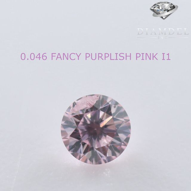 ピンクダイヤモンドルース/F.V.PURPLISH PINK/0.061 ct.