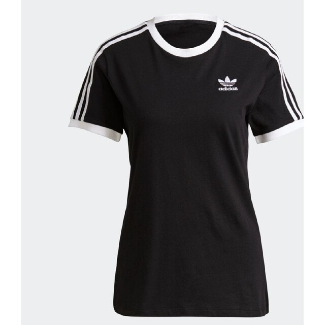 adidas(アディダス)の新品 レディース L アディカラー クラシックス 3ストライプ 半袖 Tシャツ レディースのトップス(Tシャツ(半袖/袖なし))の商品写真