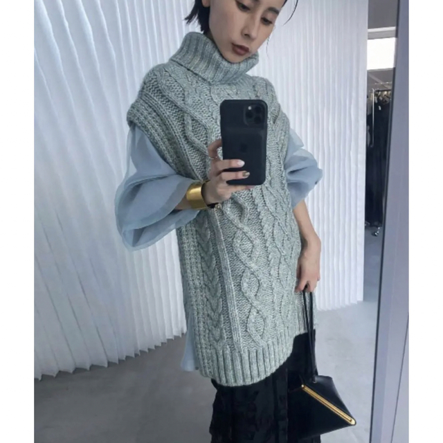 Ameri VINTAGE(アメリヴィンテージ)のUNDRESSED COTTON CANDY SLEEVE KNIT レディースのトップス(ニット/セーター)の商品写真