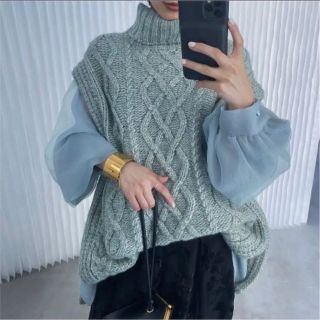 アメリヴィンテージ(Ameri VINTAGE)のUNDRESSED COTTON CANDY SLEEVE KNIT(ニット/セーター)