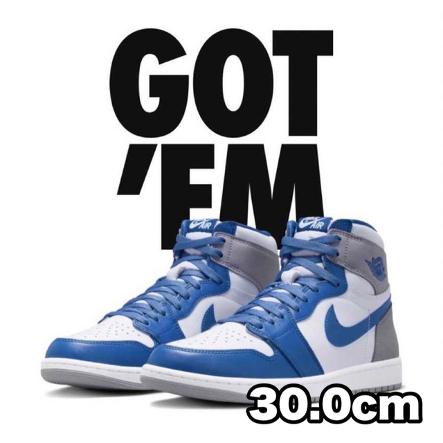 Nike Air Jordan 1 High OG True Blue 30cm