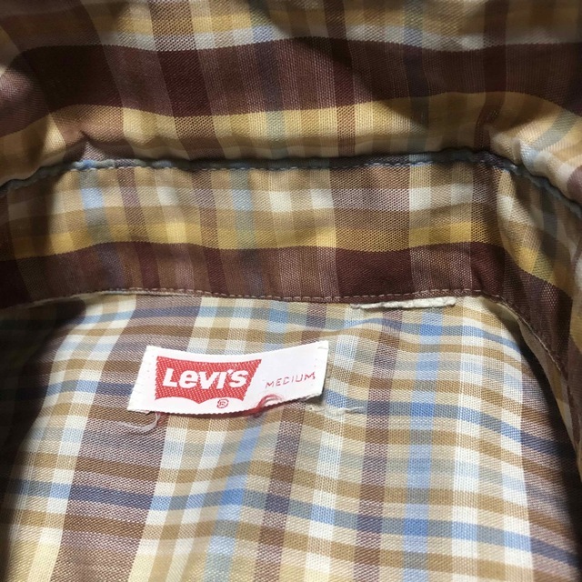 Levi's(リーバイス)の【美品】LEVI'S リーバイス 薄手チェックシャツ US古着 ビンテージ 羽織 メンズのトップス(シャツ)の商品写真