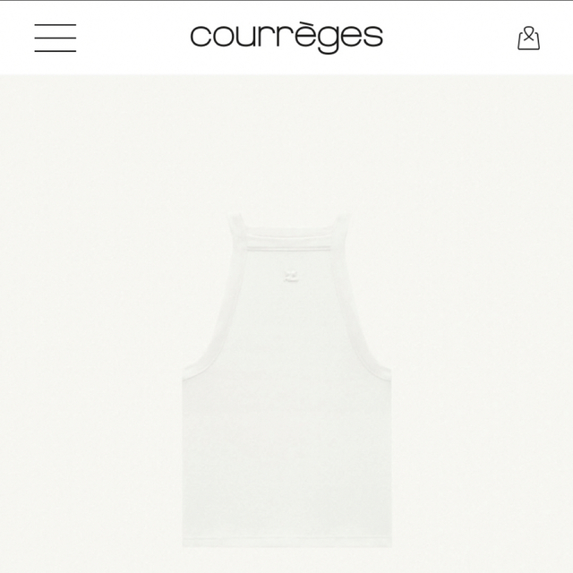 Courreges(クレージュ)のcourreges クレージュ タンクトップ サイズ2 レディースのトップス(タンクトップ)の商品写真