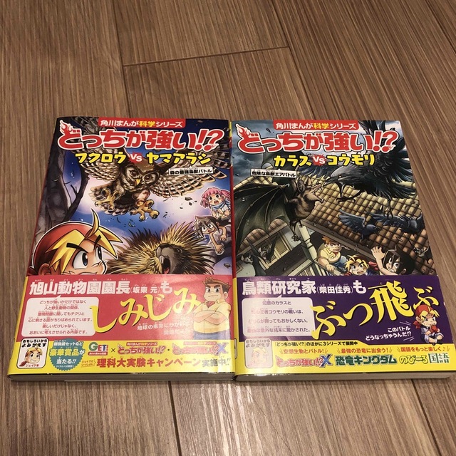 角川書店(カドカワショテン)のどっちが強い！？カラスｖｓコウモリ 「どっちが強い！？フクロウｖｓヤマアラシ エンタメ/ホビーの漫画(その他)の商品写真