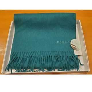 【新品】FULUR（フルラ）洗えるカシミヤ　マフラーグリーン(マフラー/ストール)