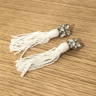 Beads tassel × bijou イヤリング(イヤリング)