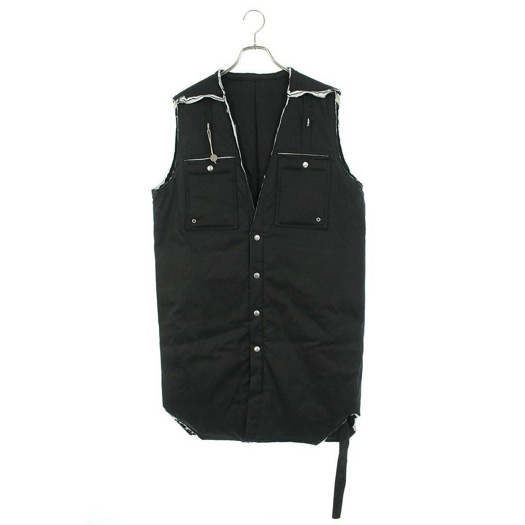 【期間限定!最安値挑戦】 DRKSHDW - ダークシャドウ 21AW DU02A3973 SLEEVELESS OUTERSHIRT LINER カットオフデザインロングノースリーブシャツ メンズ S シャツ