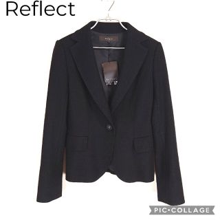 リフレクト(ReFLEcT)の【Tam様専用になります】リフレクト ウール、アンゴラ素材ジャケット黒(テーラードジャケット)