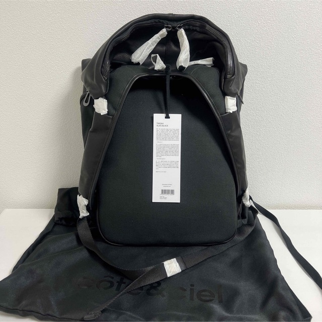 通販 cote&ciel - Cote&ciel TIMSAH Alias Leather Black バッグパック